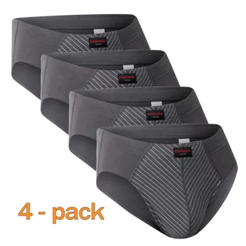 Gentlemen heren slips 4-pack grijs