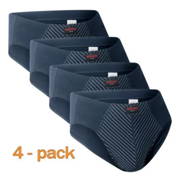 Gentlemen heren slips 4-pack marine