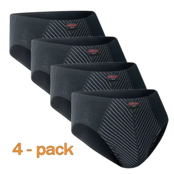 Gentlemen heren slips 4-pack zwart