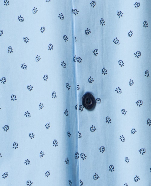 Poplin kroon blue detail