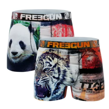 Freegun jongens boxershorts microvezel Duo Tijger - panda
