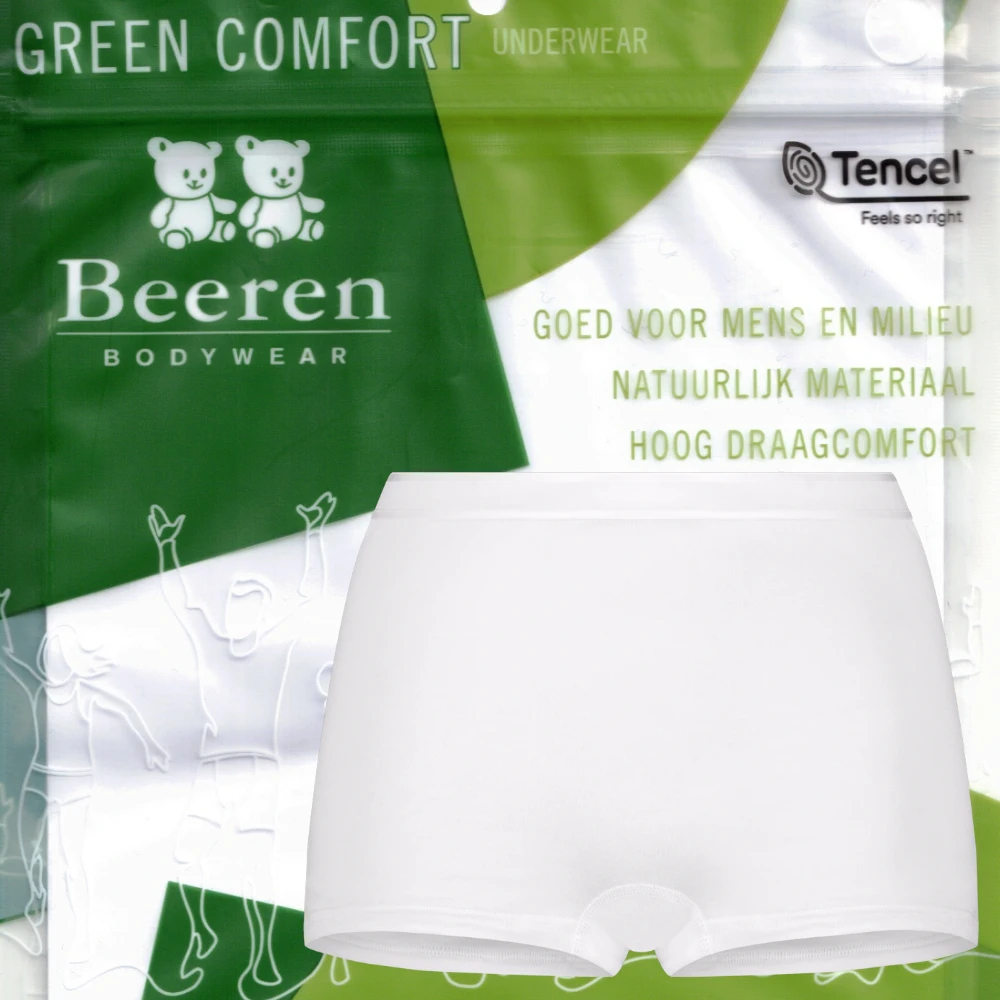 Beeren Green Comfort dames boxershort wit