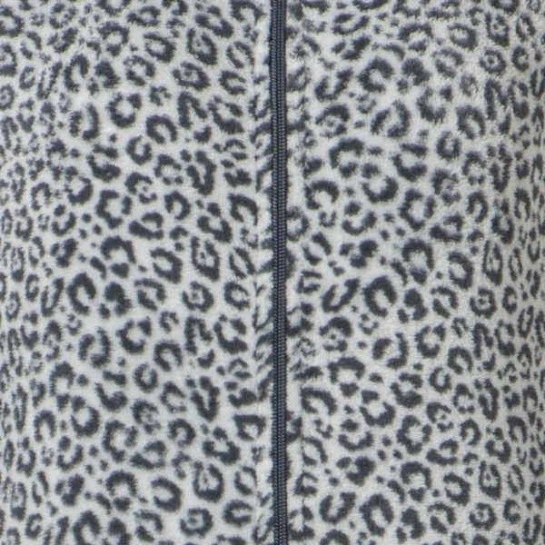 Cocodream meisjes onesie fleece Panter grijs detail