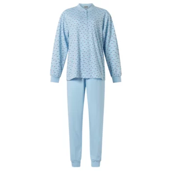 Lunatex dames pyjama Porto tulp blue