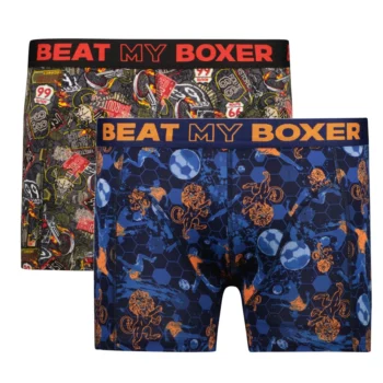Beat my Boxer heren boxershorts 2-pack Voetbal - Route 66