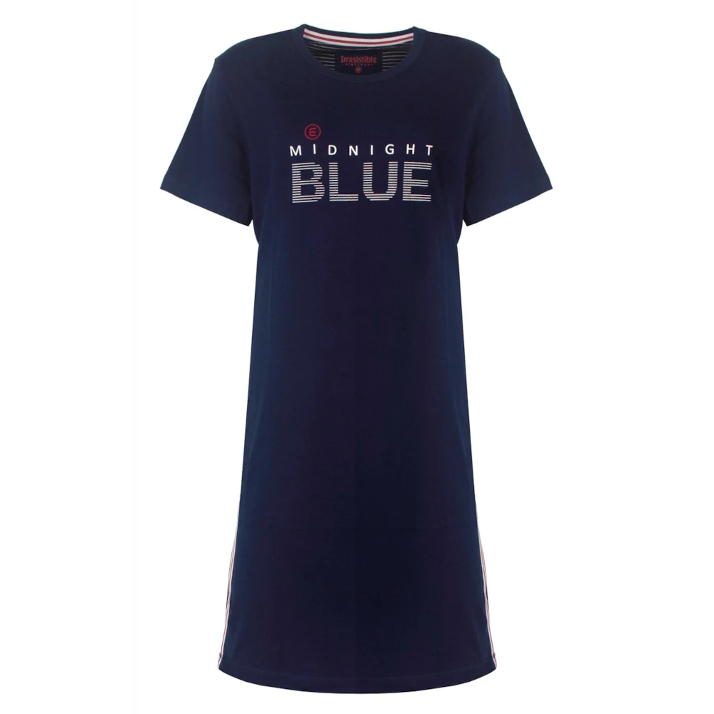 Irresistible dames nachthemd korte mouw Midnight blue marine