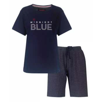 Irresistible dames shortama Midnight blue marine