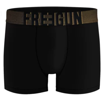 Freegun heren boxershort microvezel Uni signature zwart
