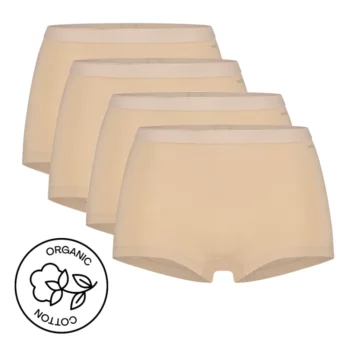 Ten Cate dames Basics boxershorts 4-pack huid