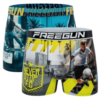 Freegun heren boxershorts microvezel Duo Never stop