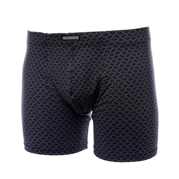 Set heren boxershort microvezel Origami grijs