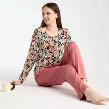 Gionettic dames pyjama Yara gebloemd