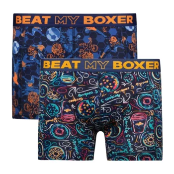 Beat my Boxer heren boxershorts 2-pack Cookie - Footbal