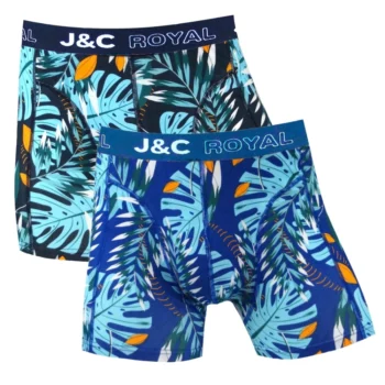J&C Underwear heren boxershorts Jungle 2-pack