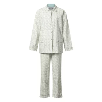 Lunatex dames pyjama flanel Egg groen