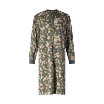 Lunatex dames nachthemd interlock Herfst bloem groen