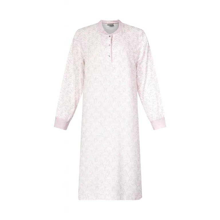 Lunatex dames nachthemd lange mouw Orchidee roze