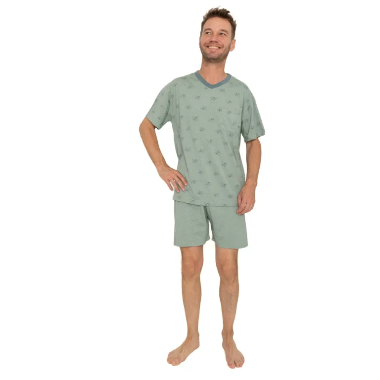 Outfitter heren shortama Fiets groen m&ecirc;lee