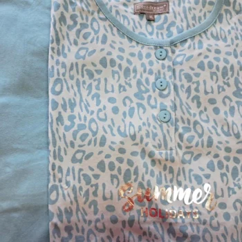 Cocodream dames set 3-4 broek Summer holidays blauw