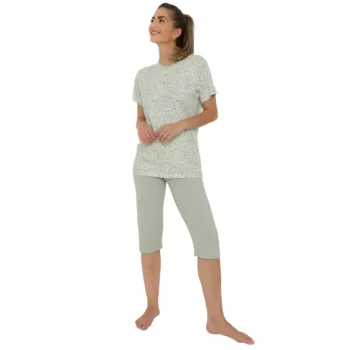 Cocodream dames set 3-4 broek Summer holidays mint