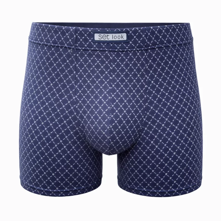 Set heren boxershort microvezel Milano blauw