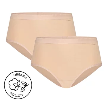 Ten Cate dames Basics Midi 2-pack huid