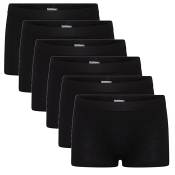 Beeren Comfort Cotton meisjes boxershorts Naomi 6-pack zwart