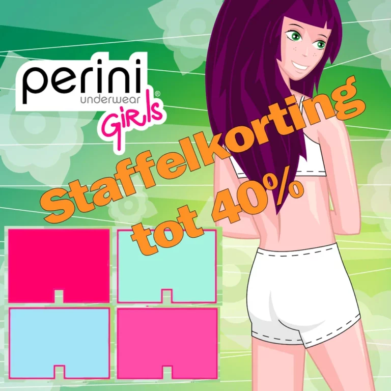 Perini meisjes boxershort microvezel kleur met korting