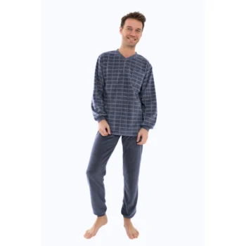 Outfitter heren pyjama fleece Rail marine