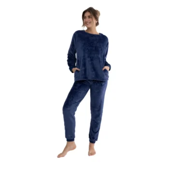 Cocodream dames huispak fleece Lotus marine