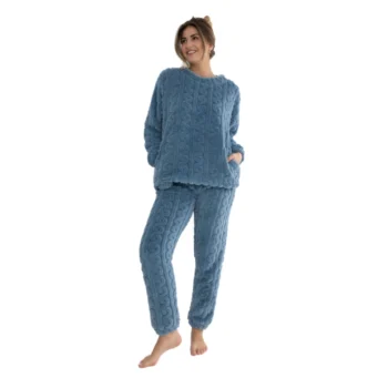 Cocodream dames huispak fleece Twist jeans